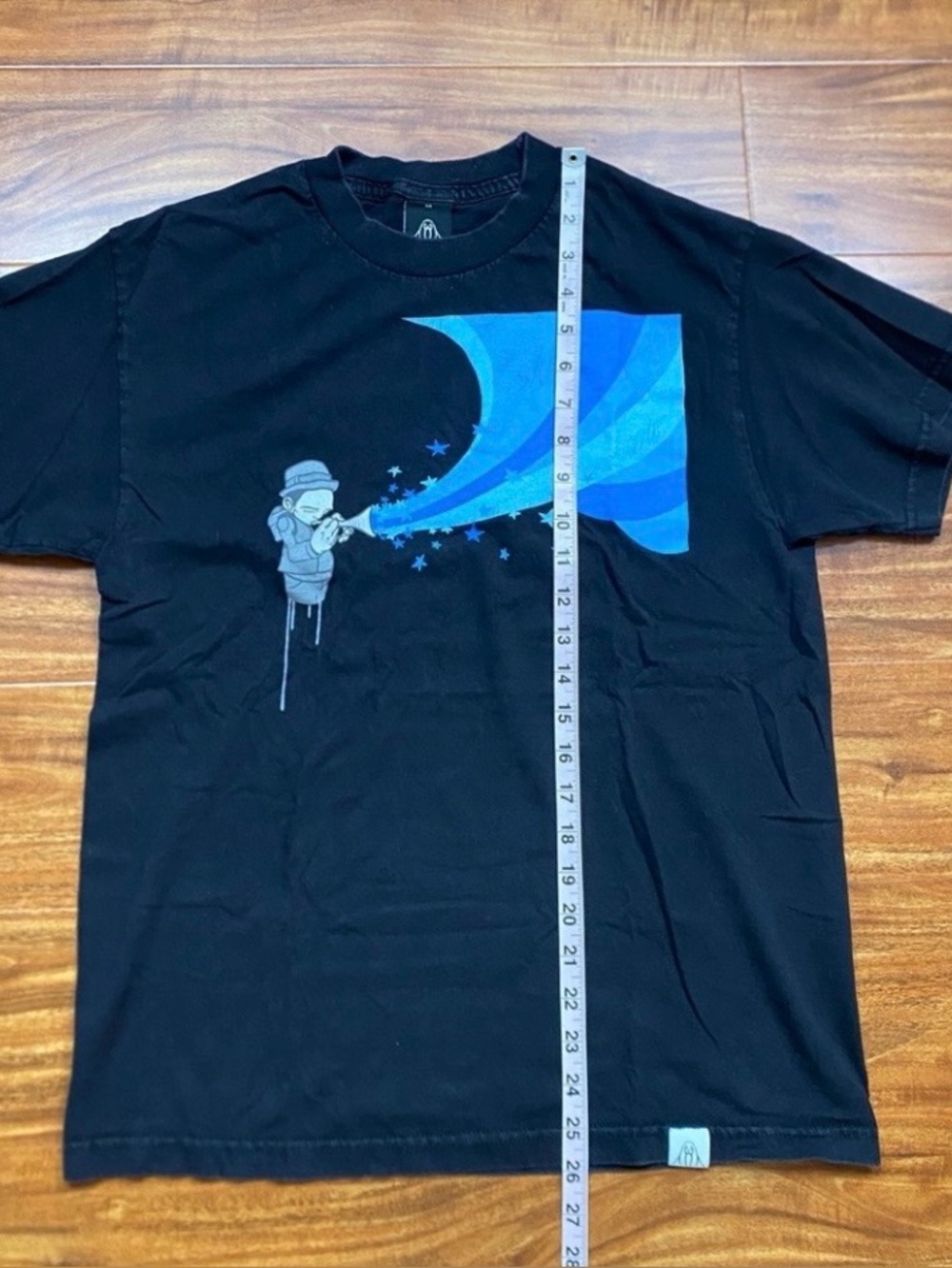 Upper Playground Men's Black Music Graphic Crew T-Shirt Size Medium Streetwear - Picture 12 of 13